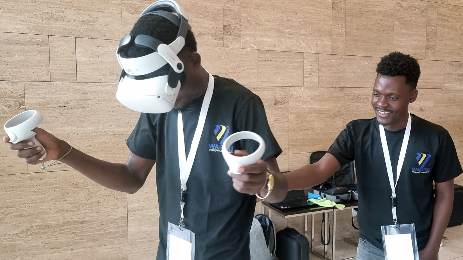 People Enjoying VR at Event